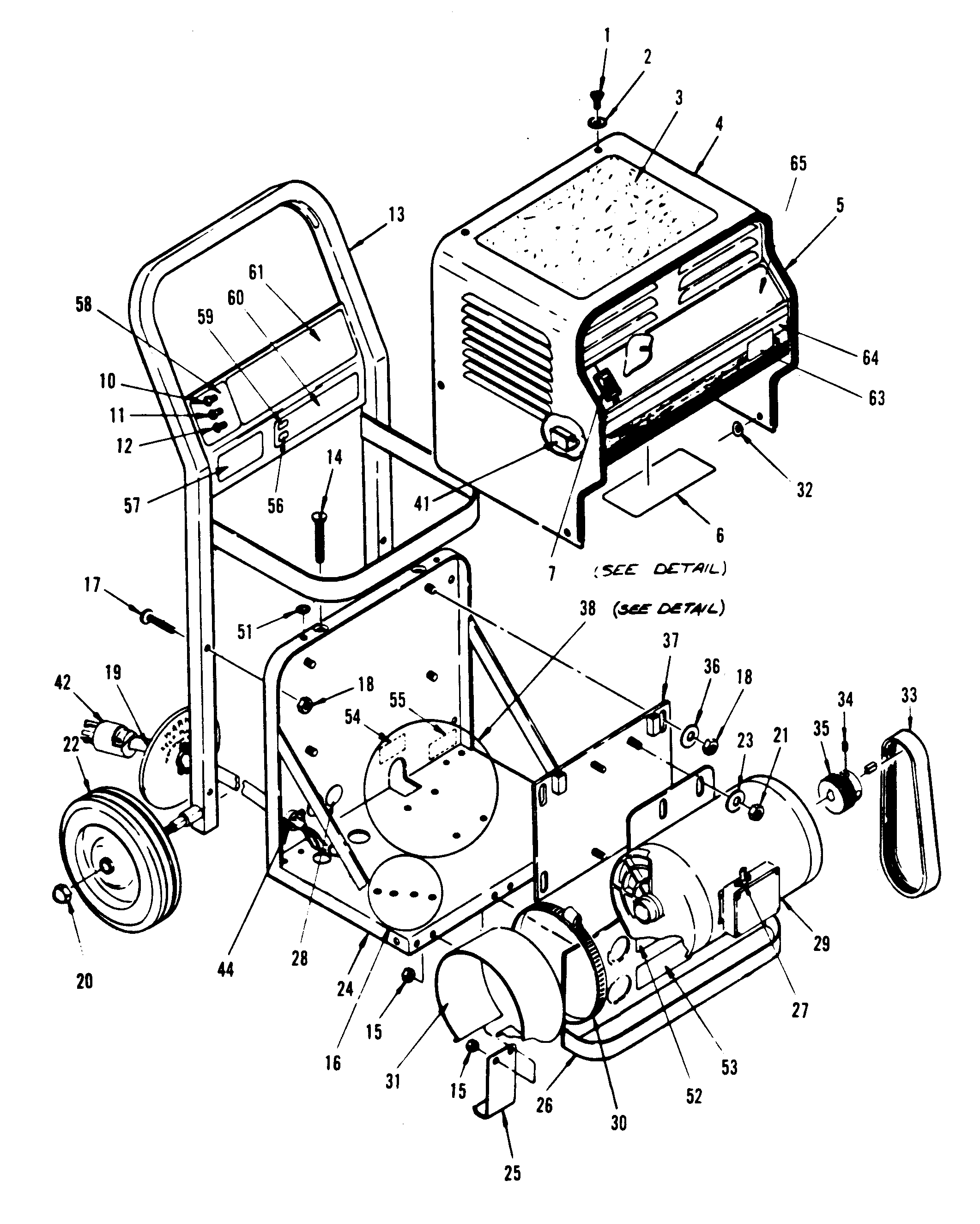 Hoover C4279 motor assembly diagram