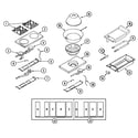Dynasty DGRC607GWOK top assembly/gas controls diagram