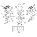 Maytag DGR607CBWOK top assembly/gas controls diagram
