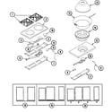 Dynasty DGRSC487WOK top assembly/gas controls diagram