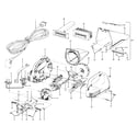 Hoover S1059600 motor, cleaningtools, motorhousing diagram
