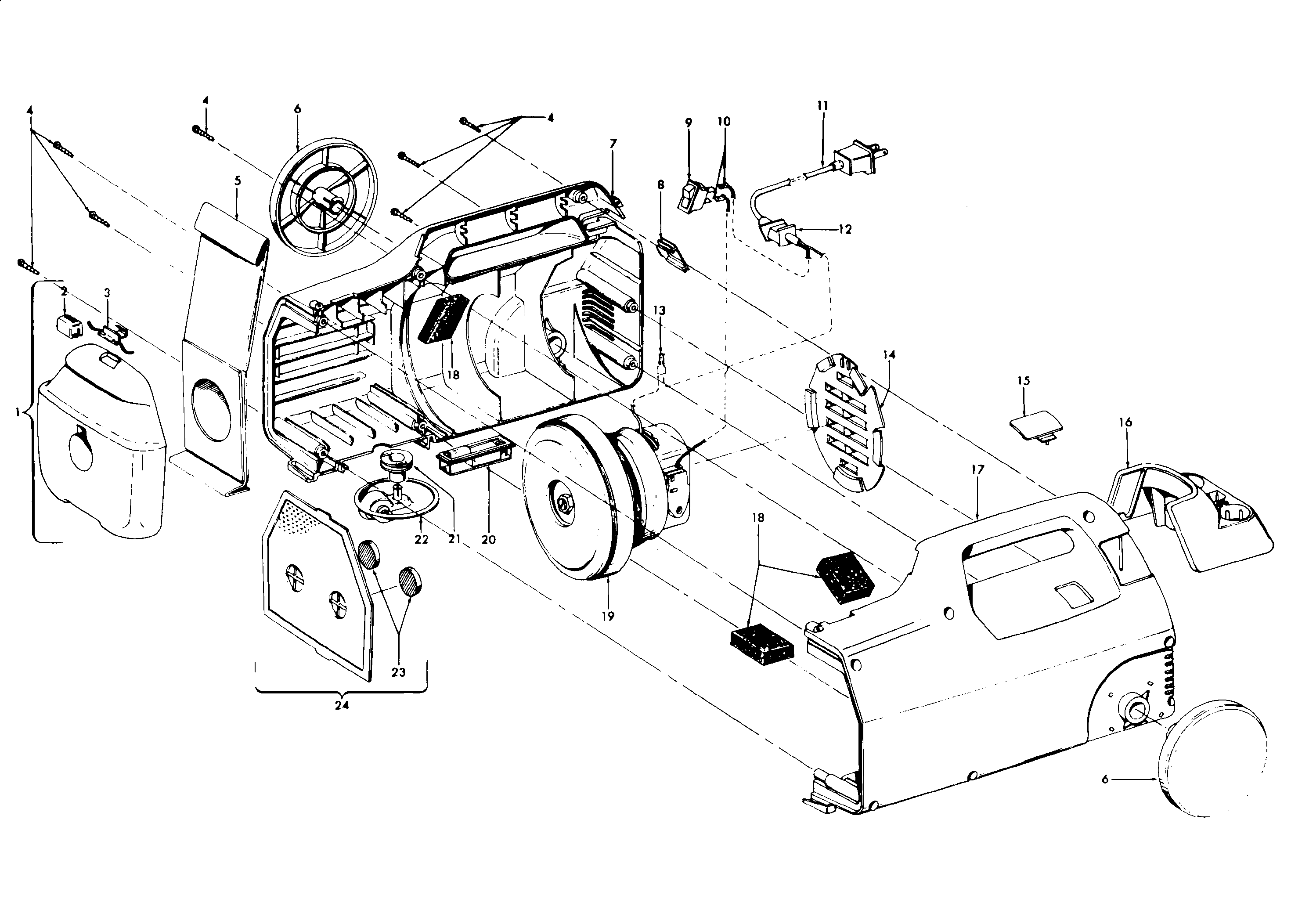Hoover S1420050 mainhousing diagram