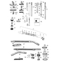 Hoover S2015 hose, cleaningtools diagram