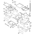 Jenn-Air JCD2289ATW shelves & accessories diagram