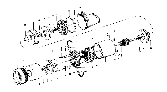 Hoover S3015--- motor assembly diagram