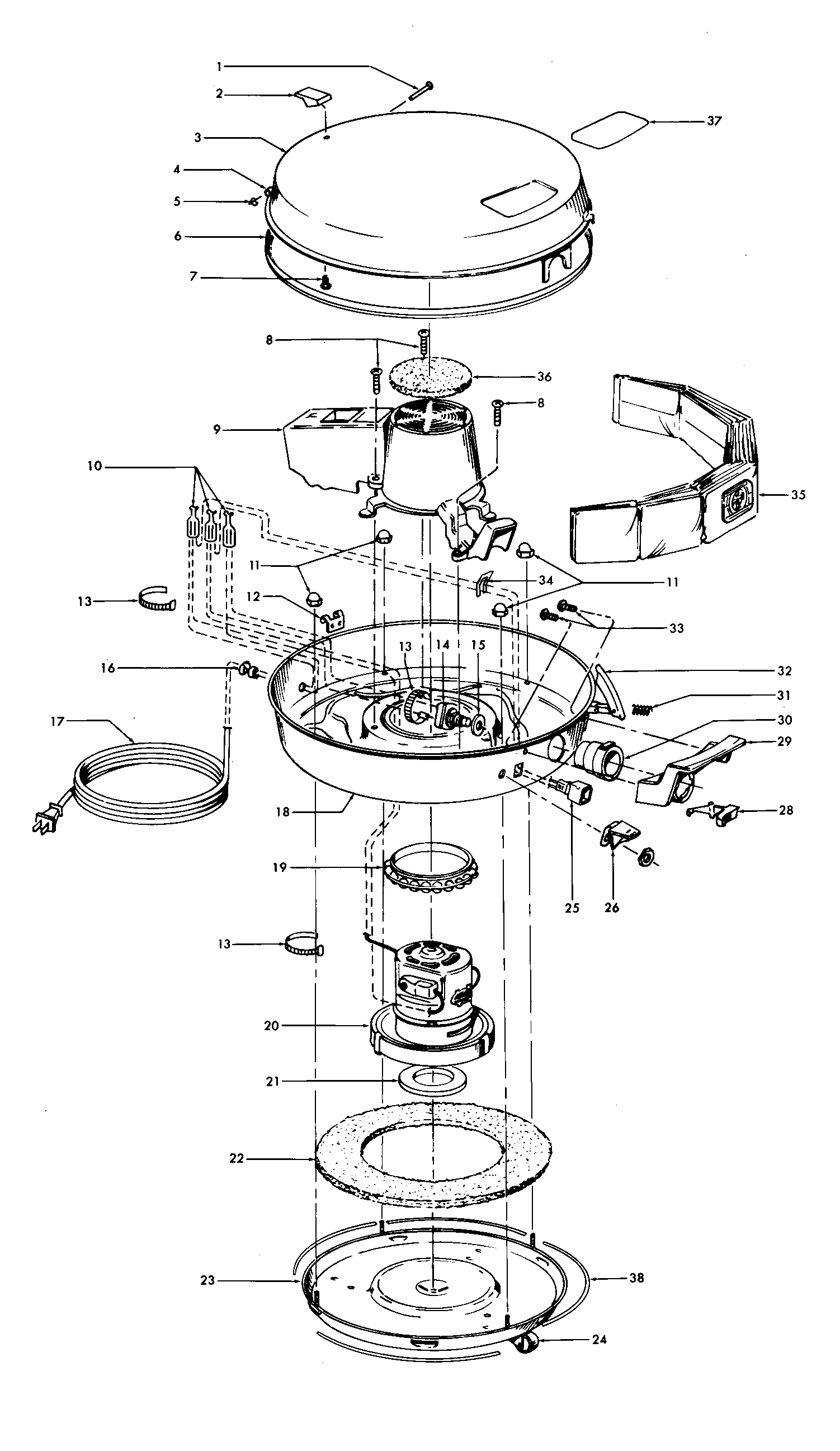 Hoover S3181--- mainhousing diagram