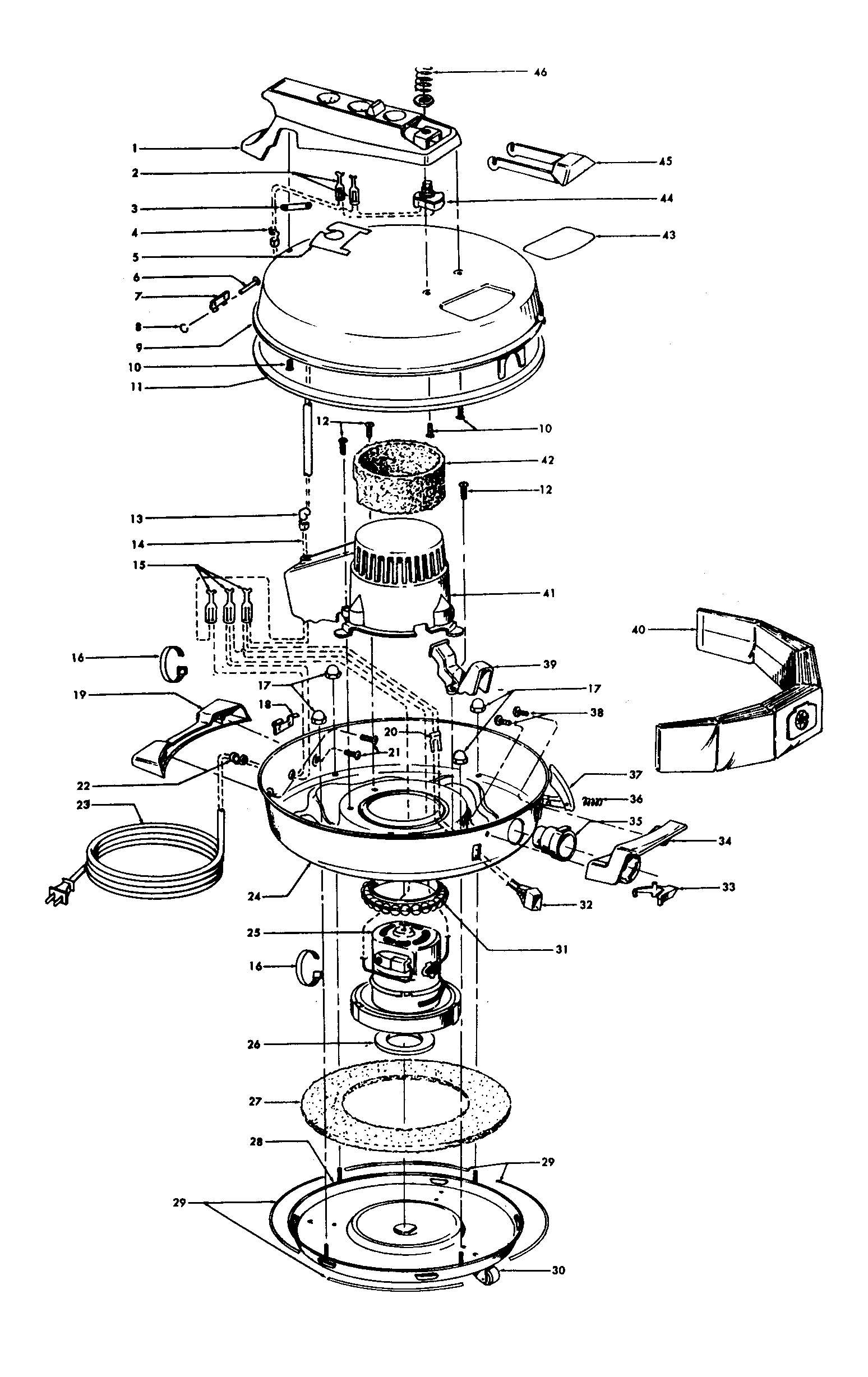 Hoover S3217--- mainhousing diagram