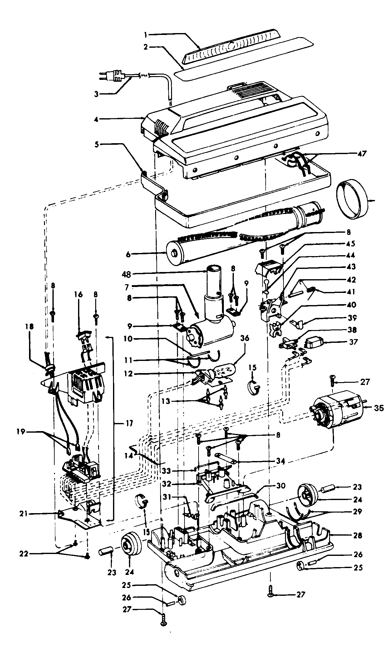 Hoover S3239--- powerednozzle diagram