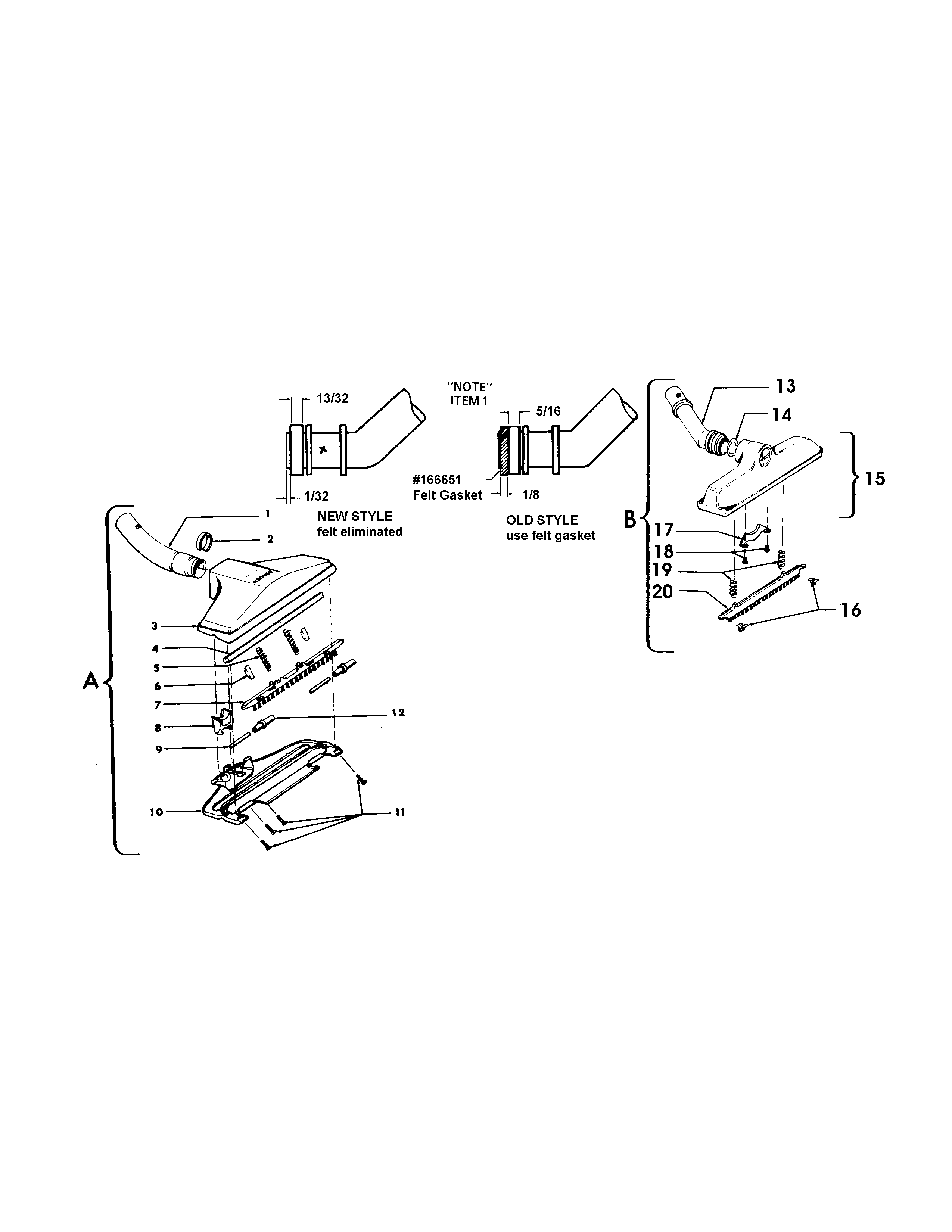 Hoover S3299031 cleaningtools diagram