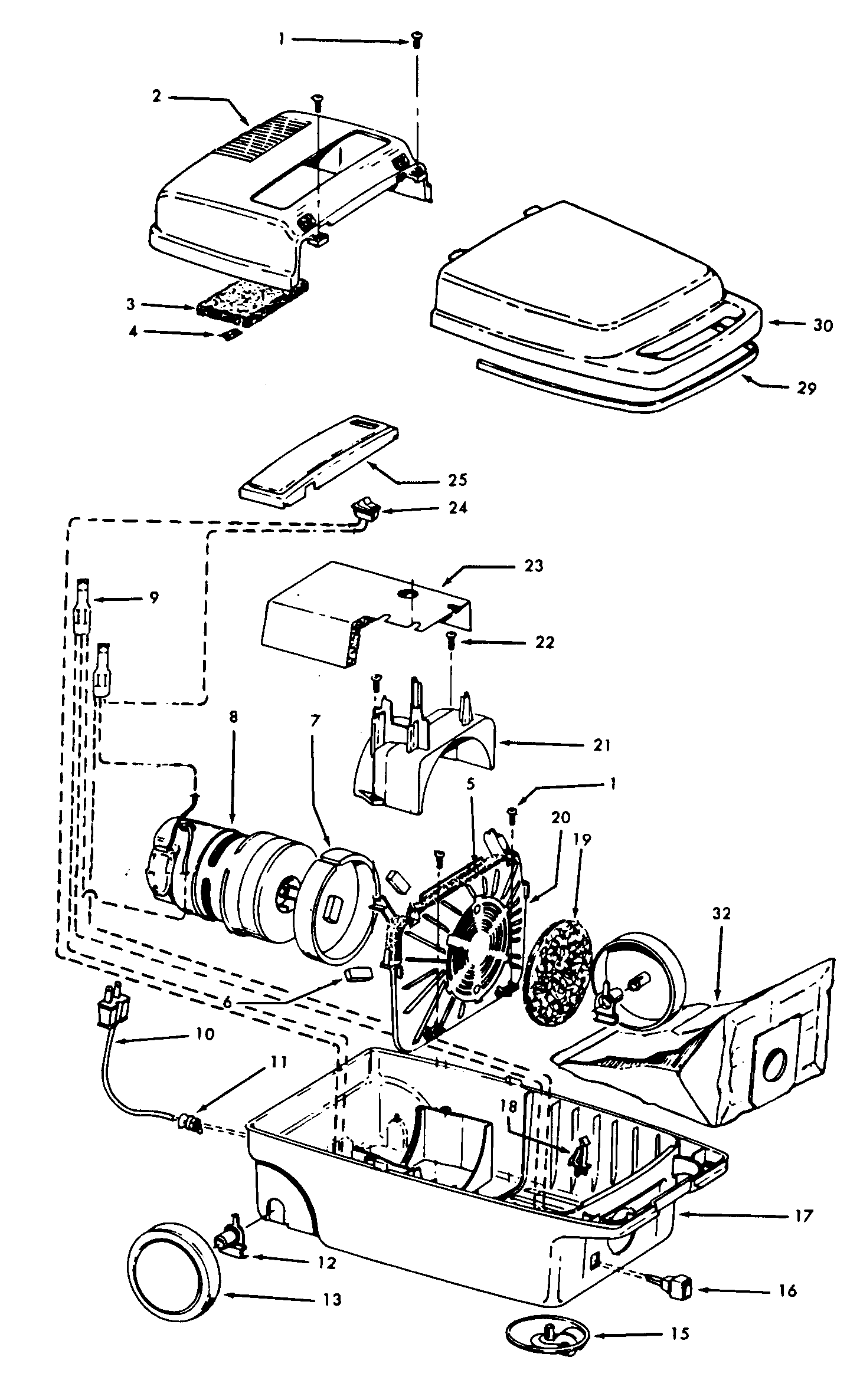 Hoover S3433--- mainhousing diagram