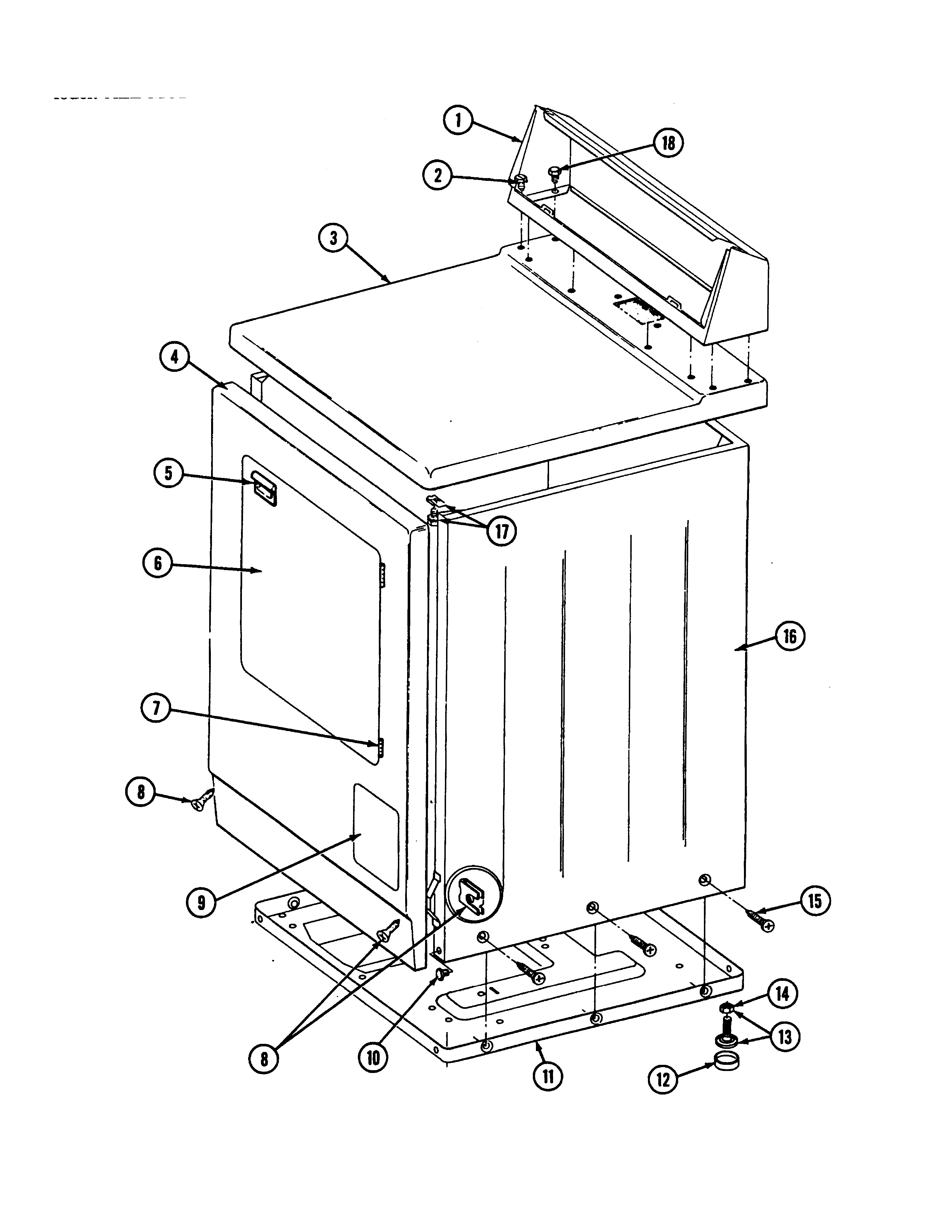 Maytag LDE7500ADM cabinet-front (lde7500acm,adm) & (ldg) diagram