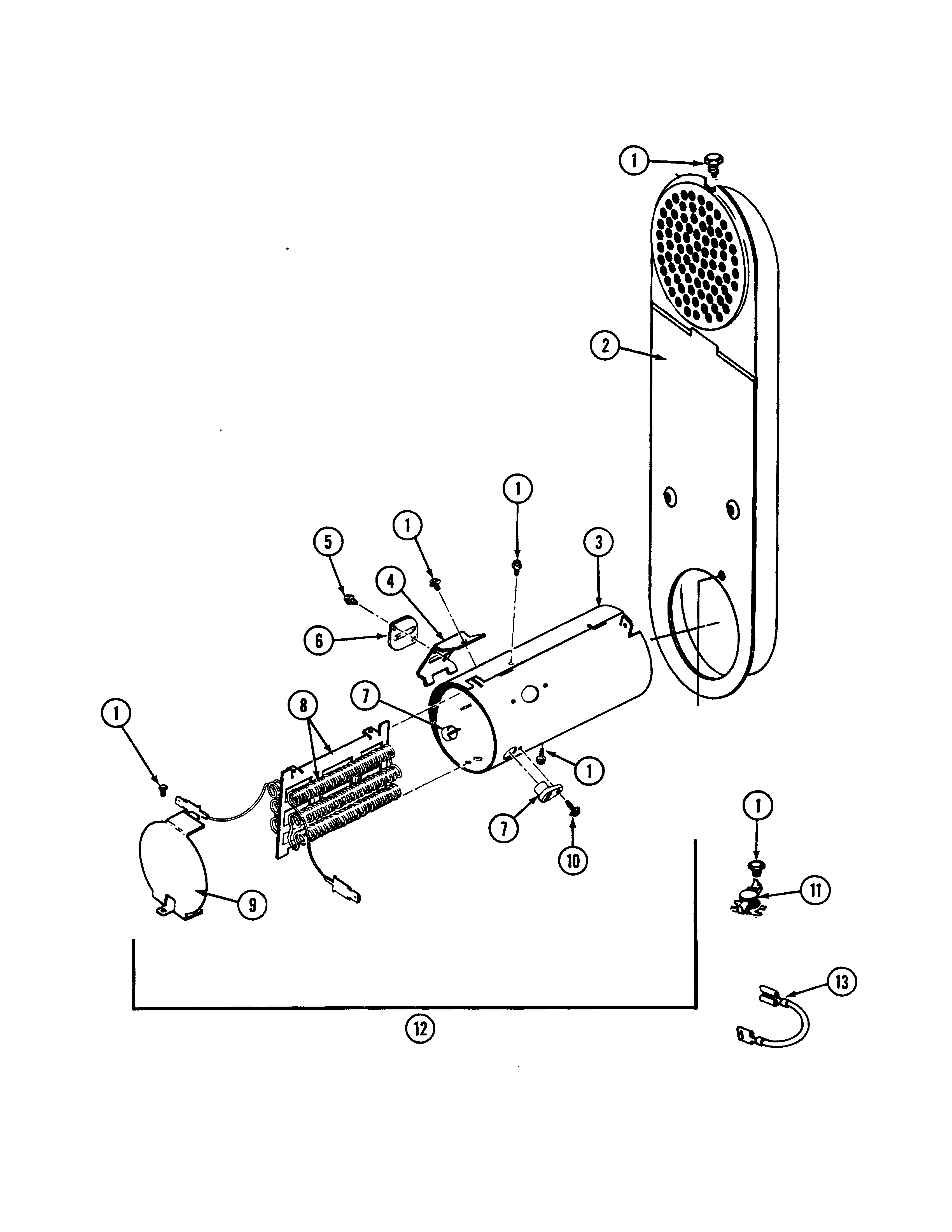 Maytag LDE7500ADM heater (lde7500acm, adm) diagram