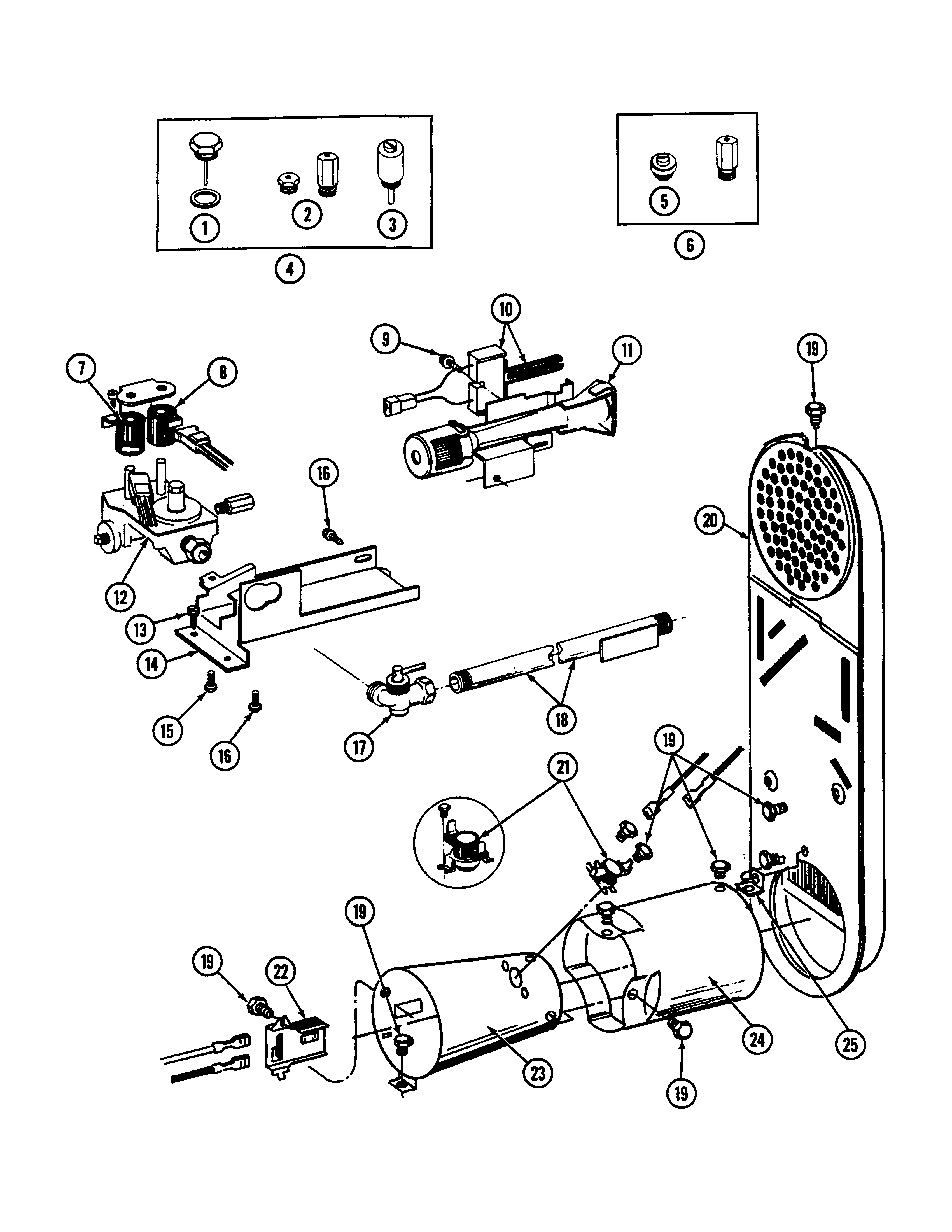 Maytag LDG7500AAM gas valve (ldg7500aam, abm) diagram