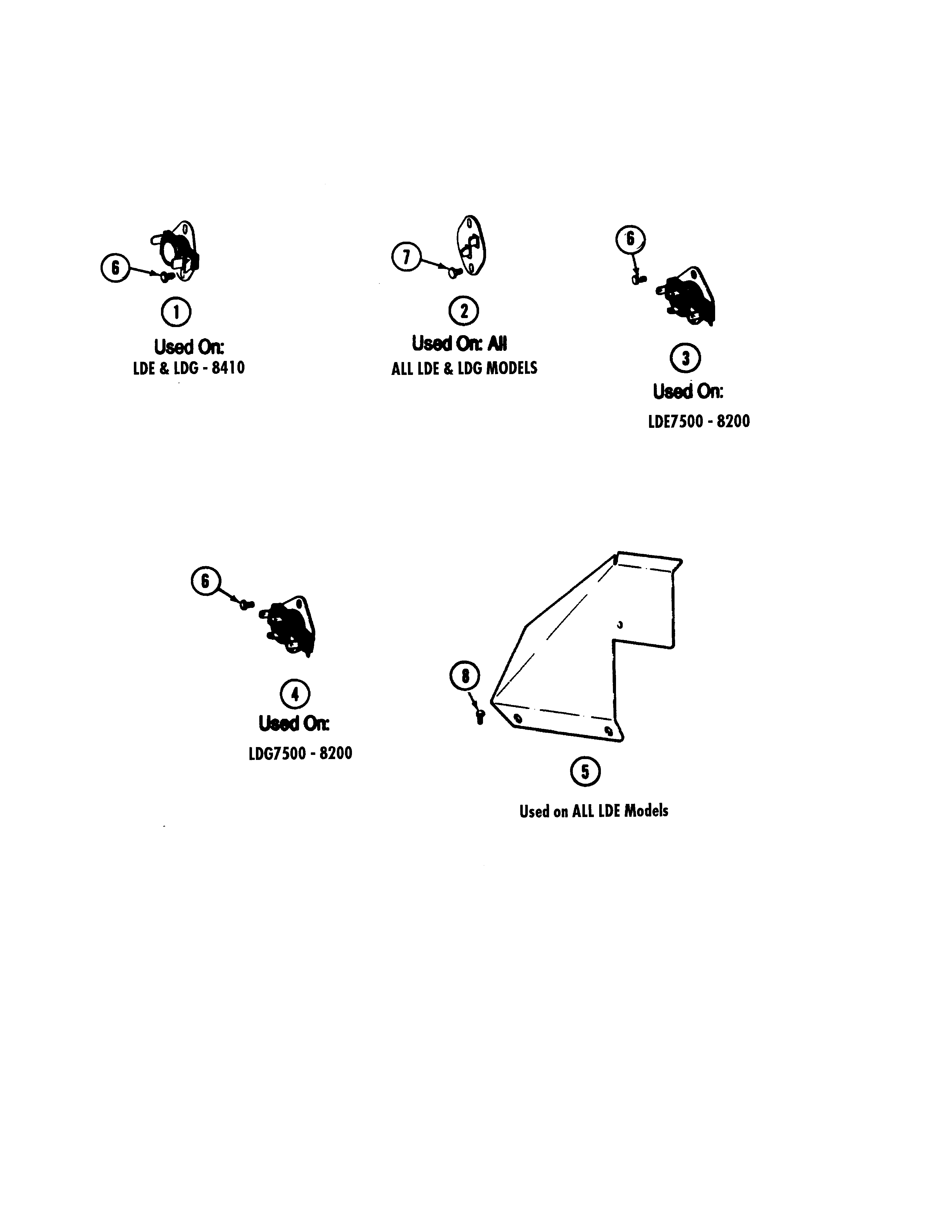 Maytag LDG7500AAM thermostats (lde7500acm,adm) & (ldg) diagram