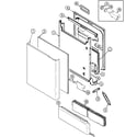 Maytag MDB5100AWW door diagram