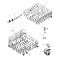 Maytag MDB5100AWW track & rack assembly diagram