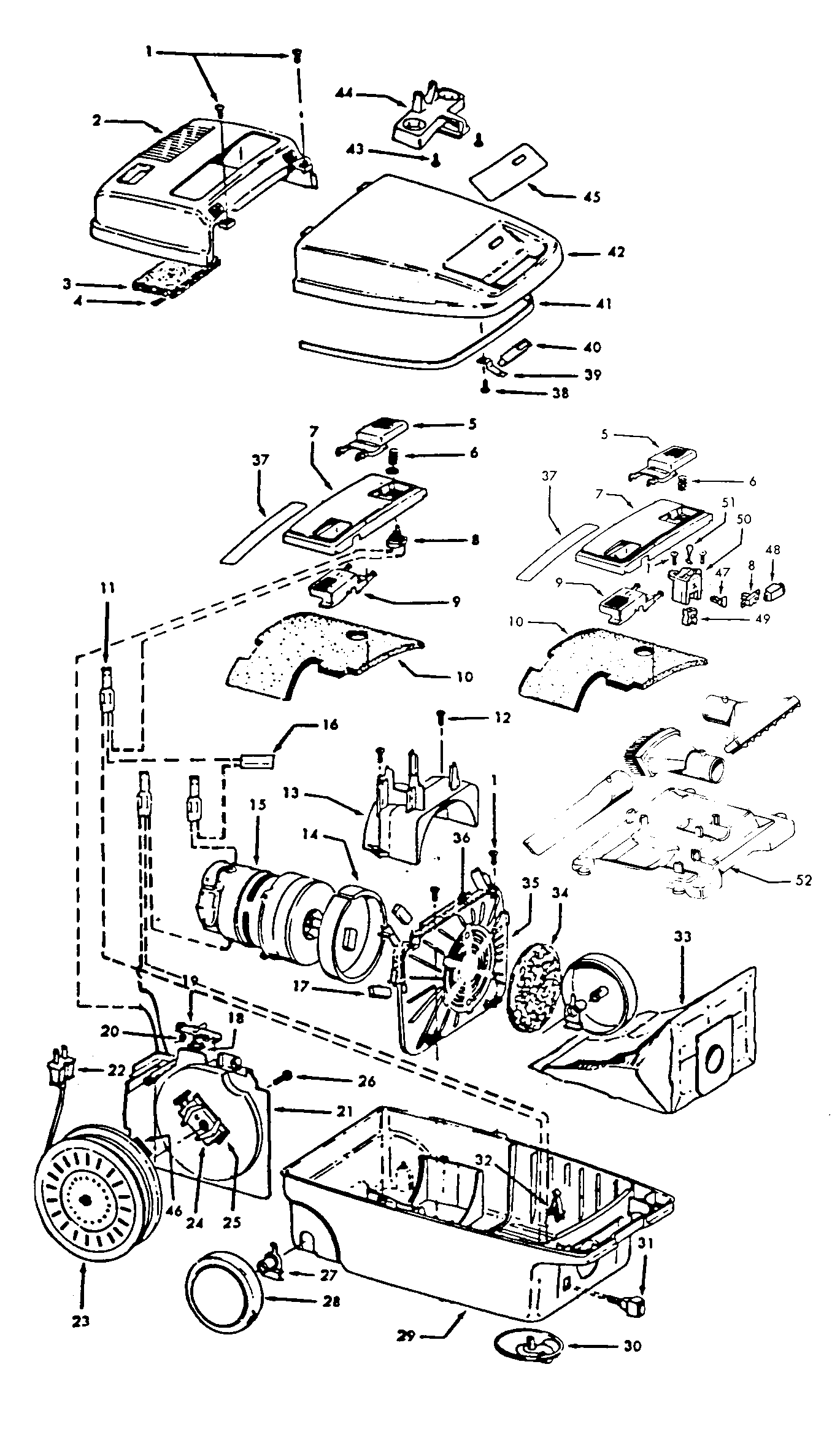 Hoover S3453--- mainhousing diagram