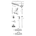 Hoover S3479--- hose, cleaningtools diagram
