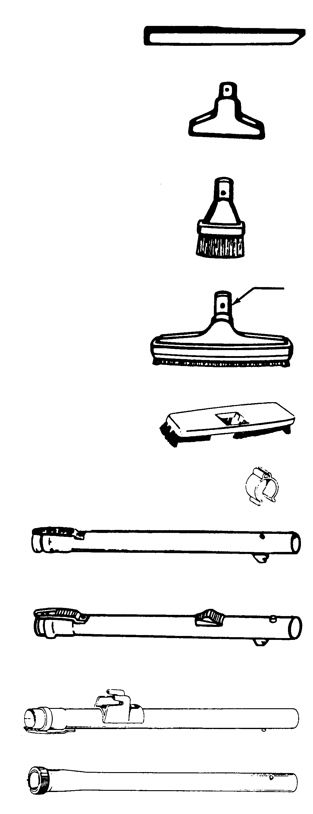 Hoover S3601050 cleaningtools diagram