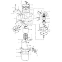 Hoover S5573-033 motor assembly, mainbody diagram