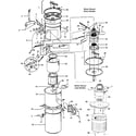 Hoover S5675-080 mainhousing, motor assembly diagram