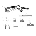 Hoover S5678 hose, cleaningtools diagram