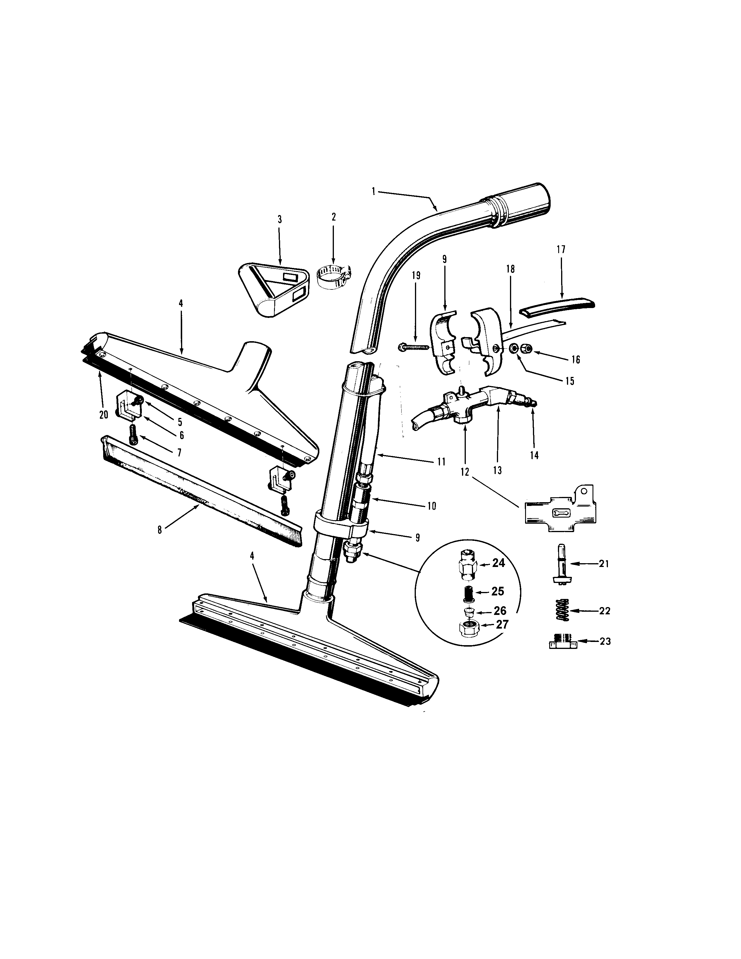 Hoover SG905--- mainassembly diagram