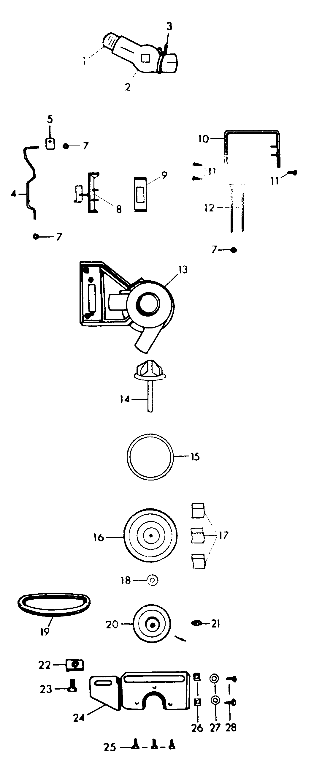 Hoover T1009-2 pump diagram
