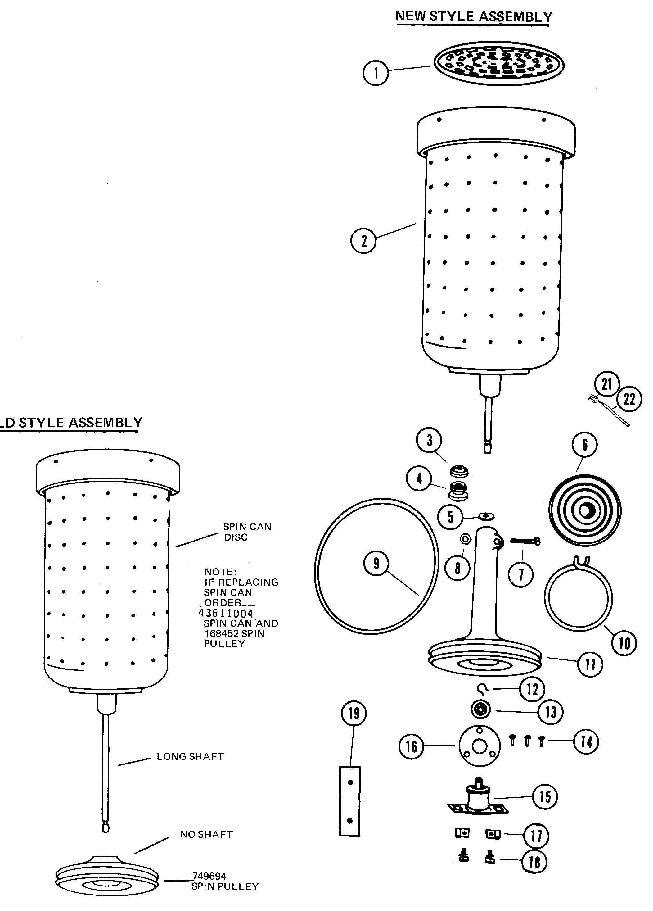 Hoover T1009-2 spincan diagram