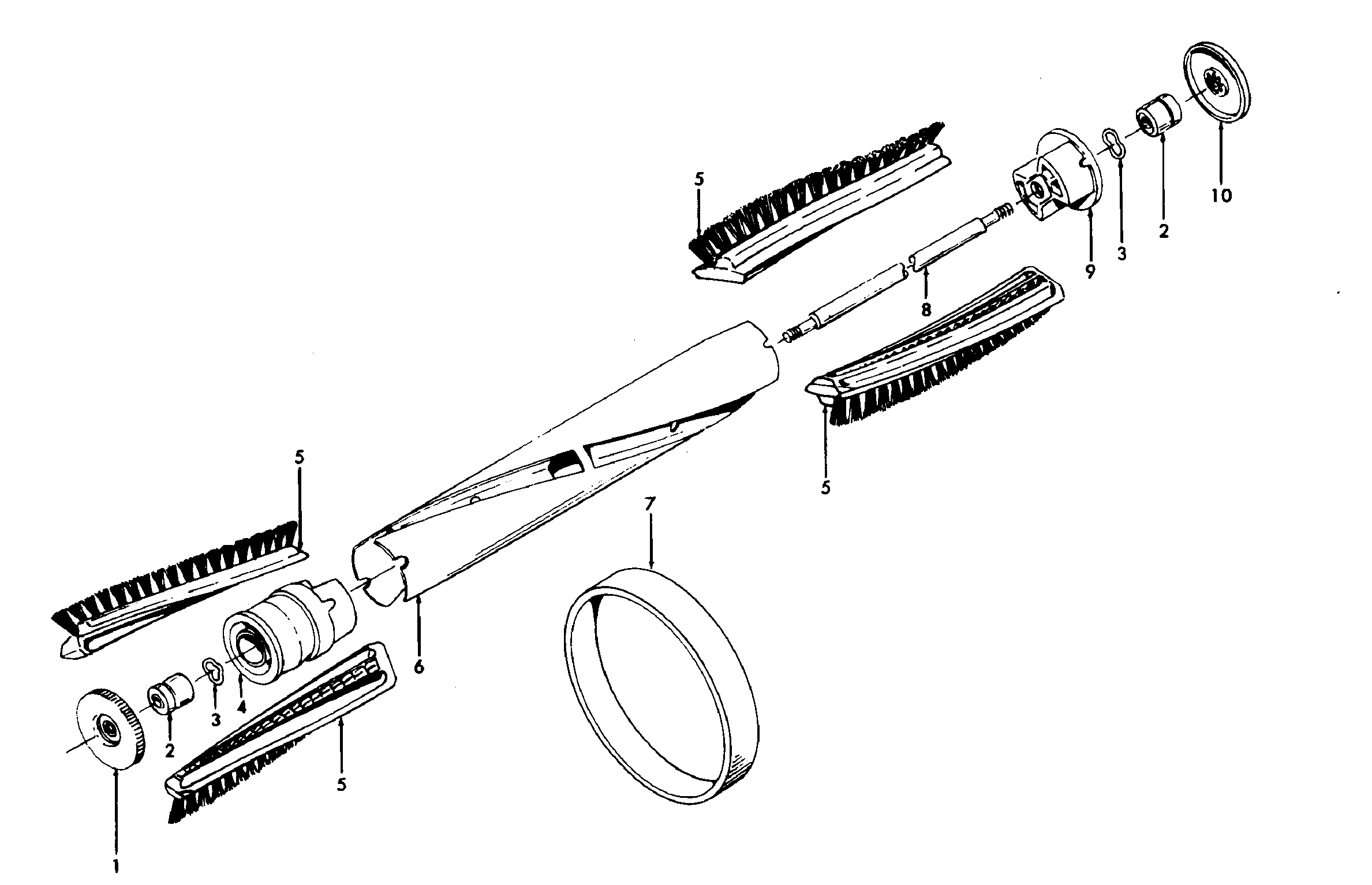 Hoover U3319970 agitator diagram