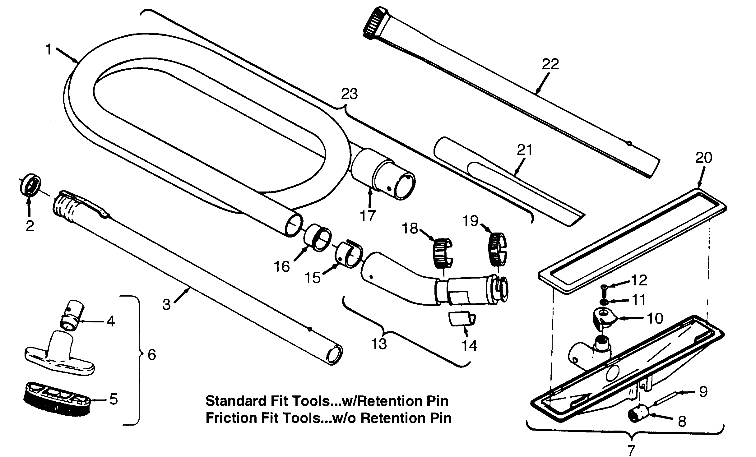 Hoover U3319970 cleaningtools diagram