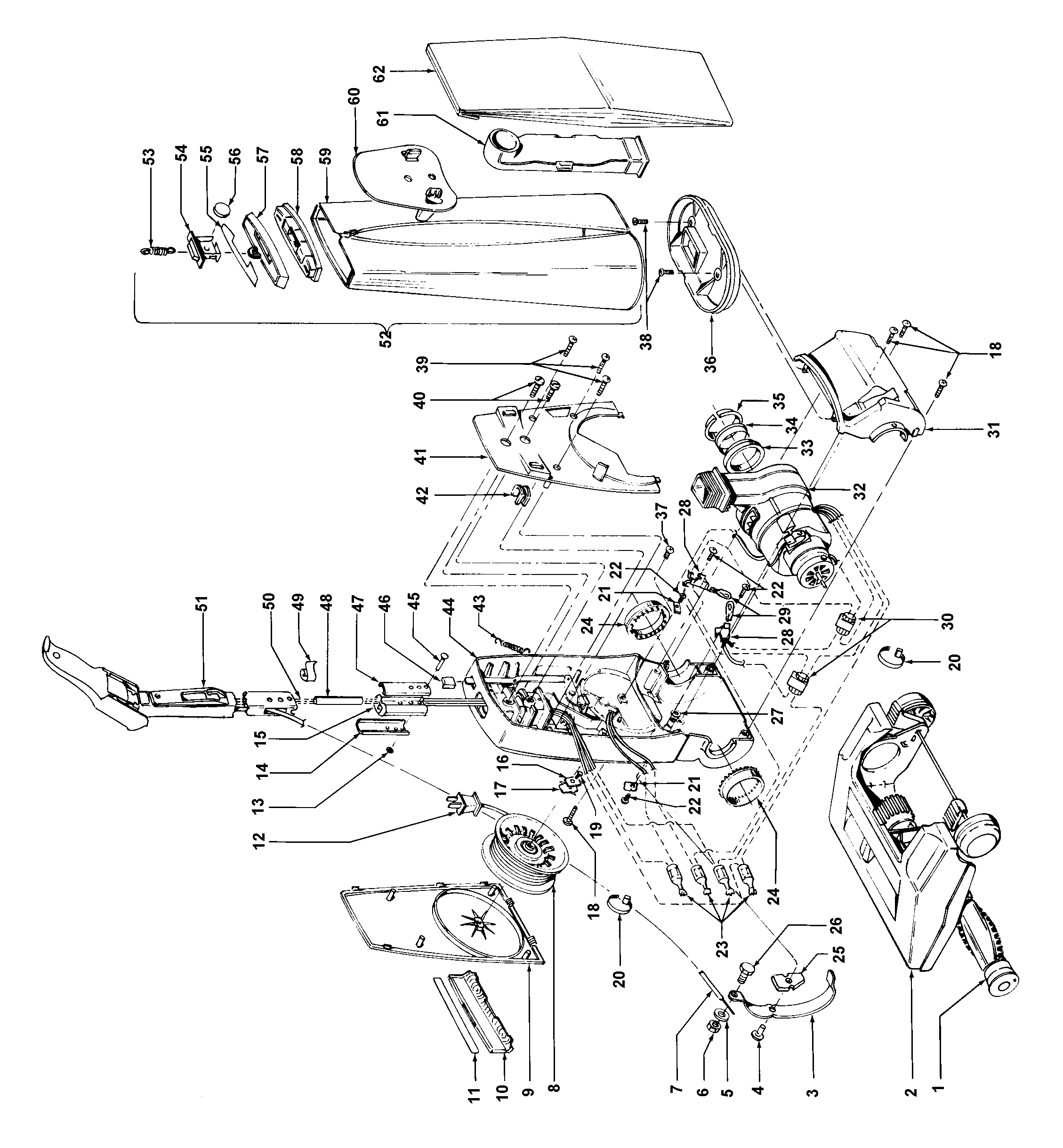 Hoover U3319970 outerbag diagram