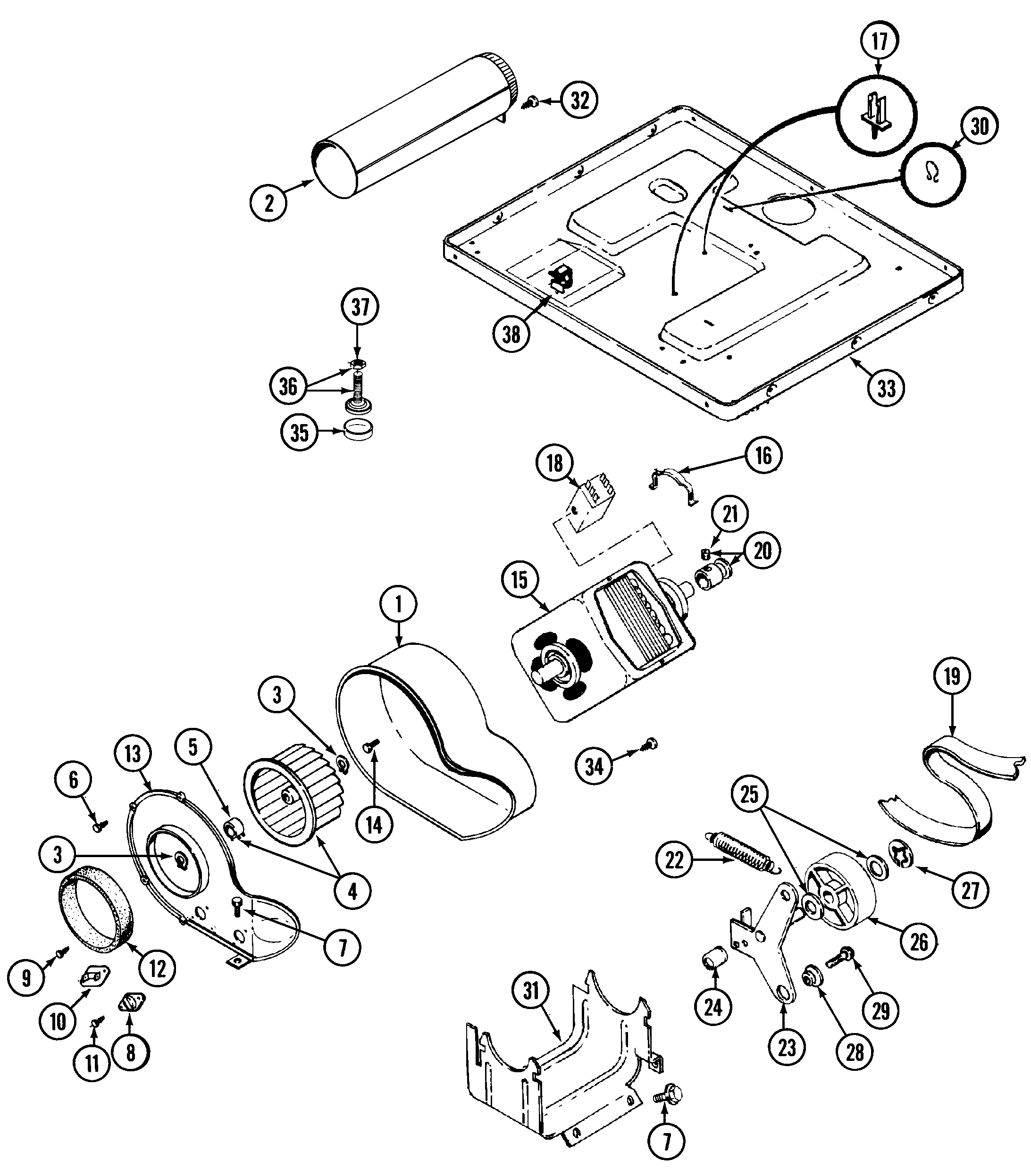Maytag LDE9304ADM motor drive diagram