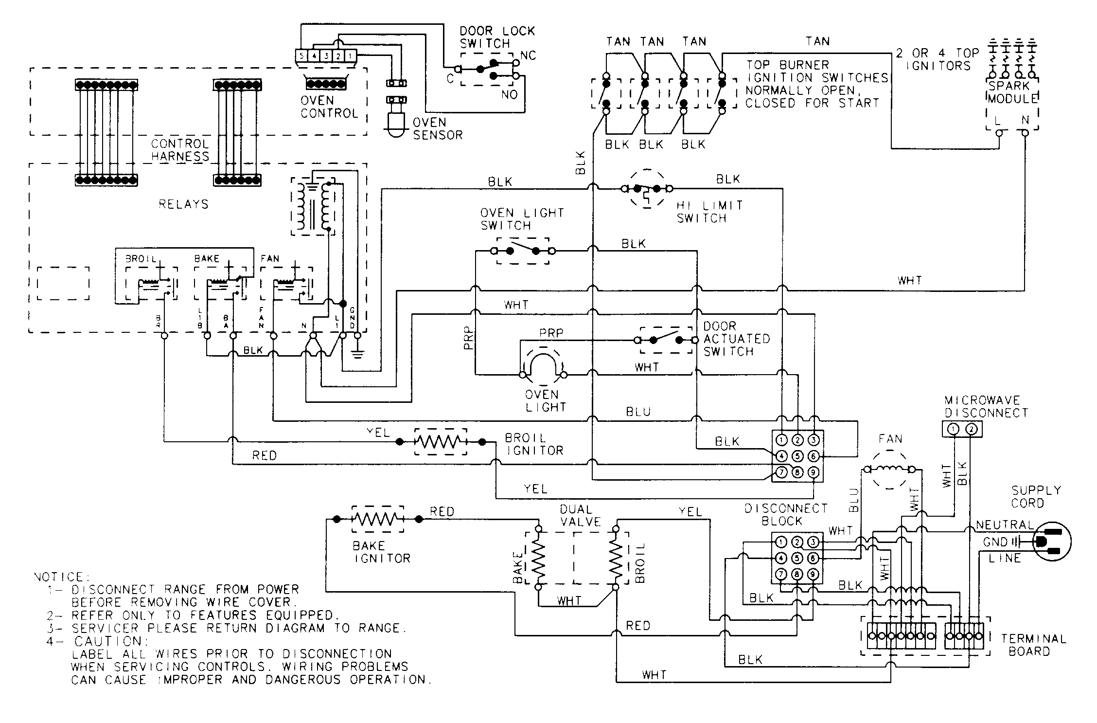 Maytag CHG9800BAB wiring information diagram