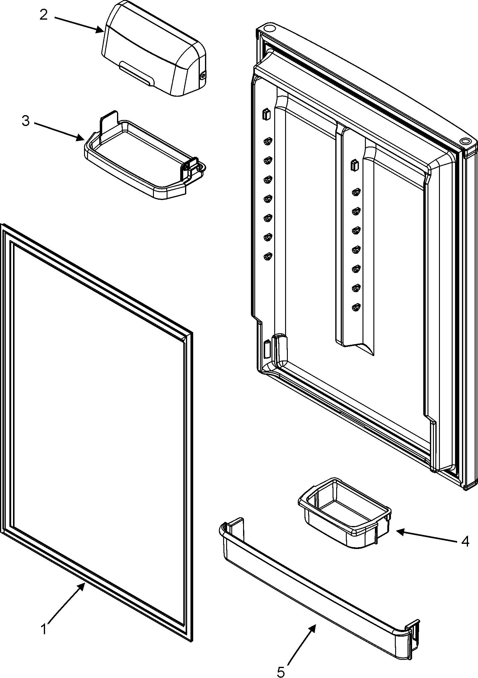 Maytag MTF1893ARQ fresh food inner door diagram