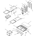 Maytag MTB1895AEW shelves & accessories diagram