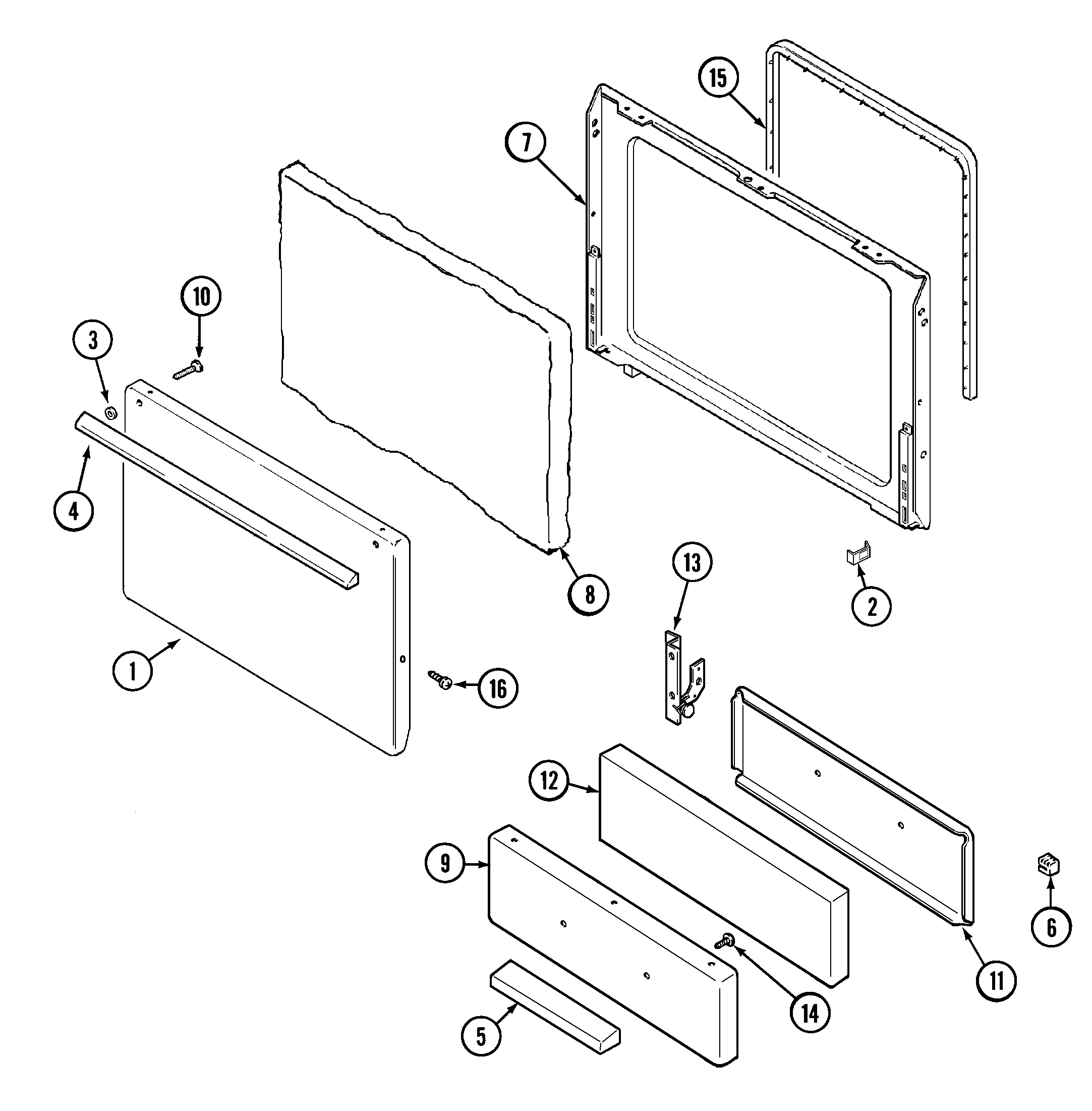 Magic Chef 31203KAA door/drawer (31203ka*) diagram