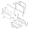 Magic Chef 31203PAQ door/drawer (31203pa*) diagram