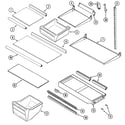 Norge NTB2114ARW shelves & accessories diagram