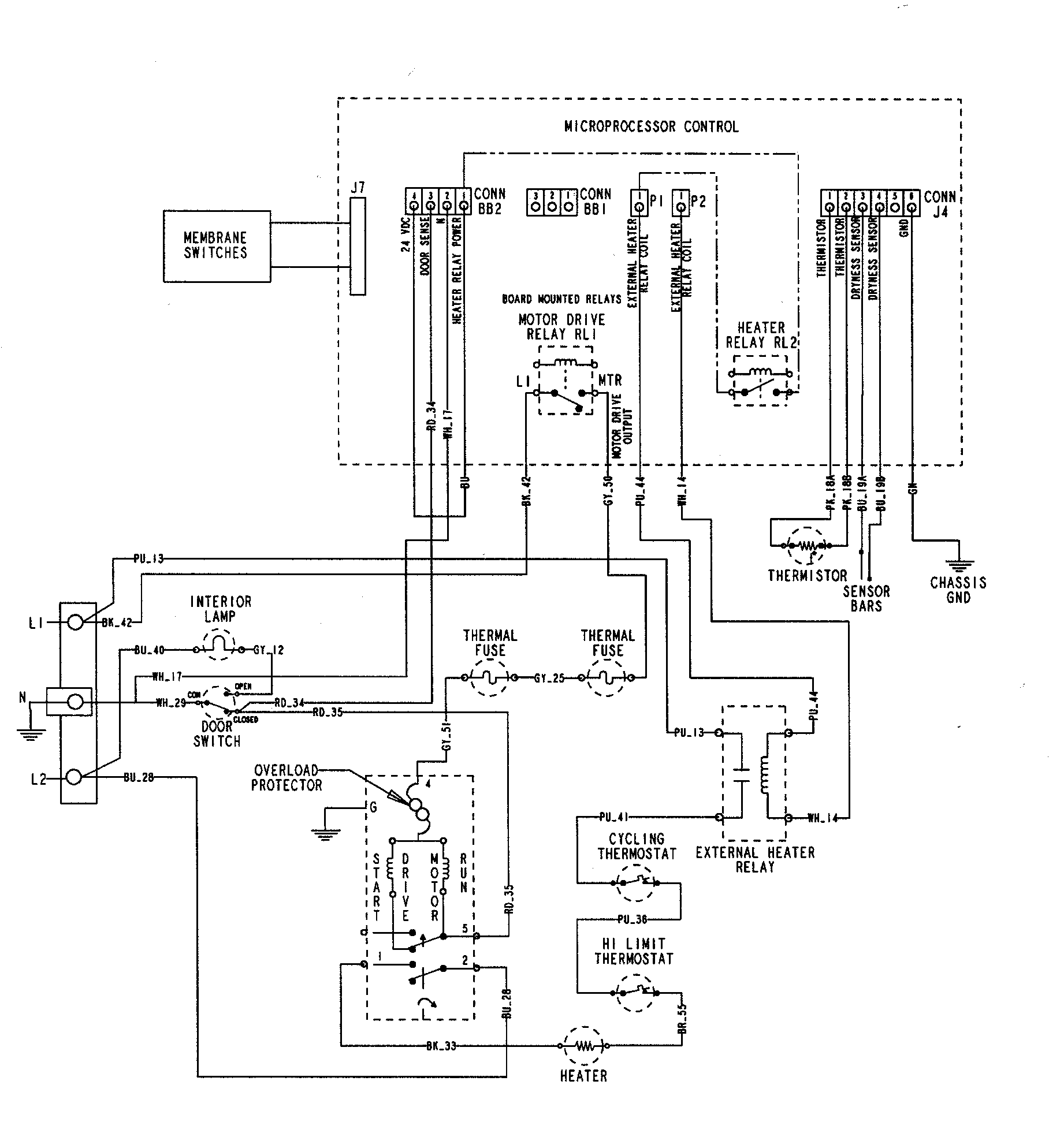 Maytag MDE7500AYW wiring informaton (at series 34) diagram
