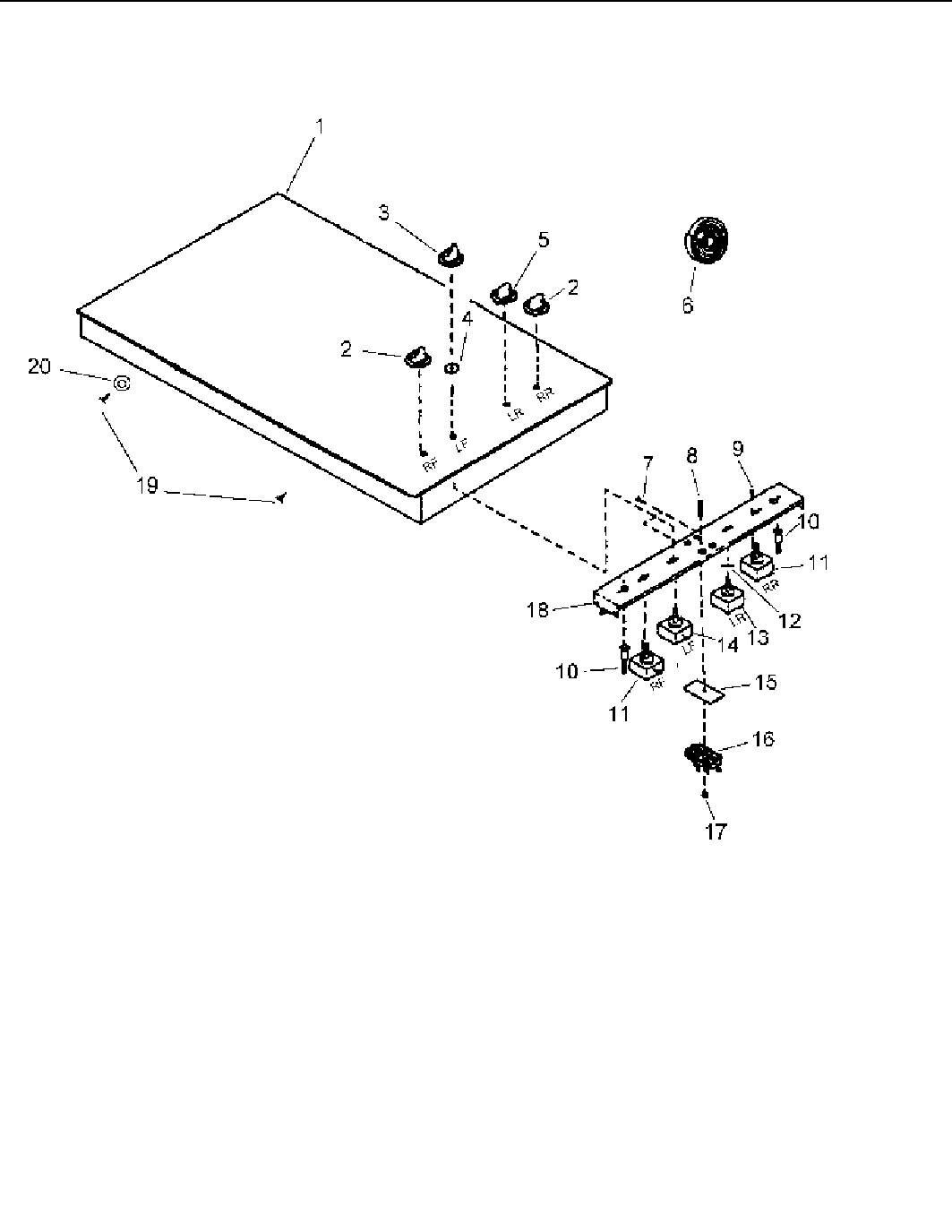 Amana AK2H30E4-P1131578N cooktop diagram