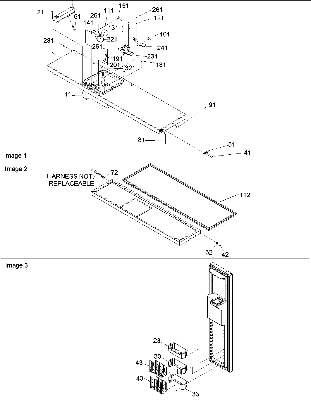 Amana ARS2367AB-PARS2367AB0 freezer door diagram