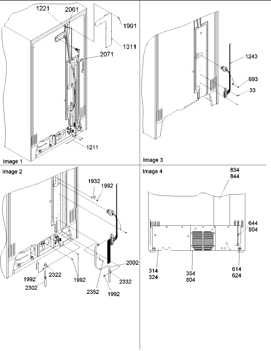 Amana ARS2367AS-PARS2367AS0 cabinet back diagram