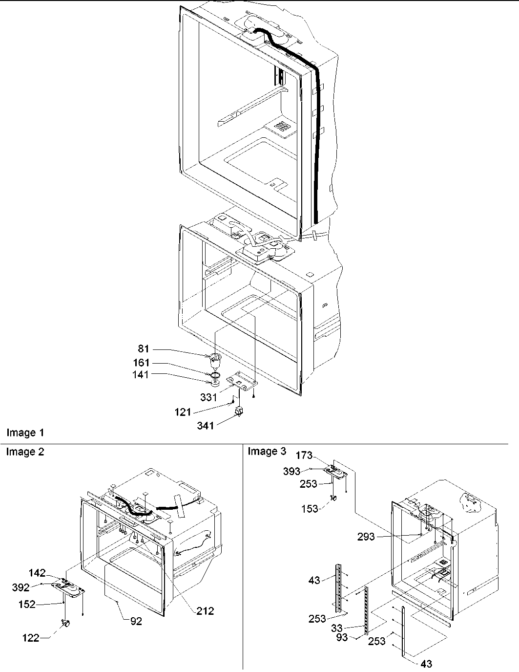 Amana ARB2107AB-PARB2107AB2 light switches & drain funnel diagram