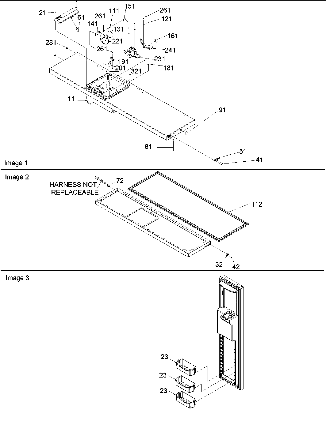Amana ARS2666AW-PARS2666AW0 freezer door diagram