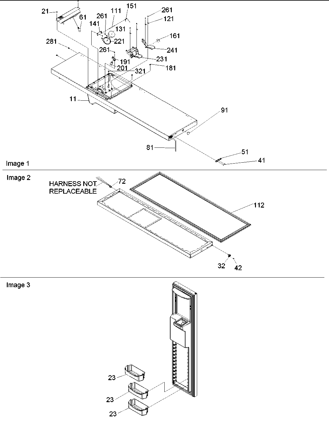 Amana DRS2362AC-PDRS2362AC0 freezer door diagram