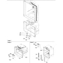 Amana ARB2107AW-PARB2107AW3 light switches & drain funnel diagram