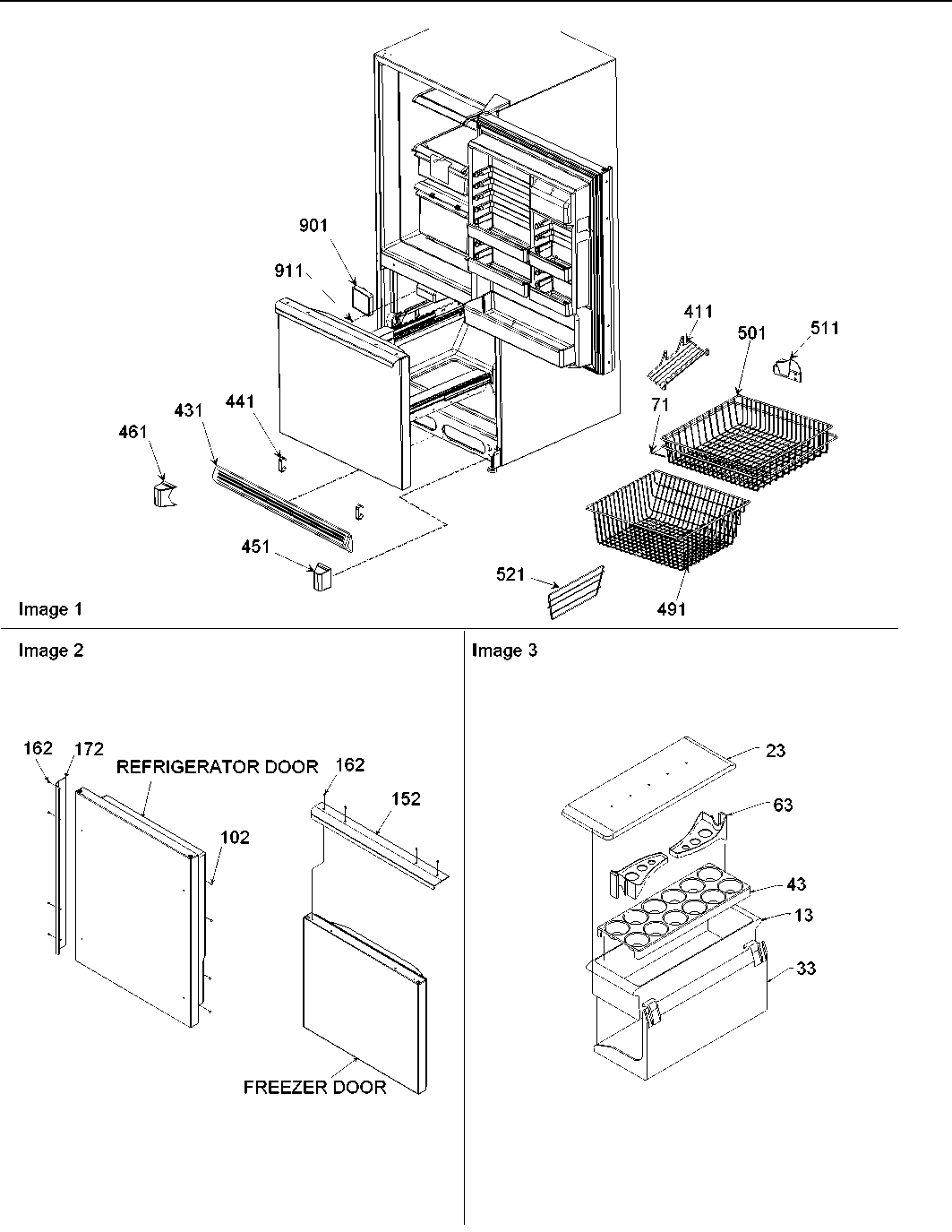 Amana ARB2117AC-PARB2117AC1 door handles & accessories diagram