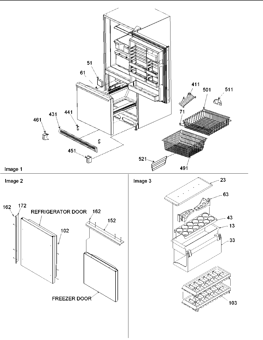 Amana ARB2117BW-PARB2117BW1 door handles & accessories diagram