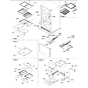 Amana ARB2117BW-PARB2117BW1 shelving assy diagram